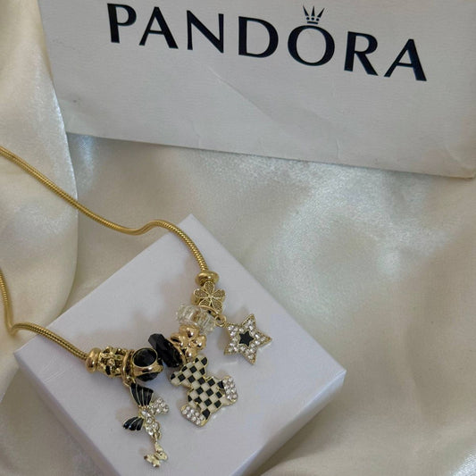 Collar Pandora Estrella, Osito, Mariposa