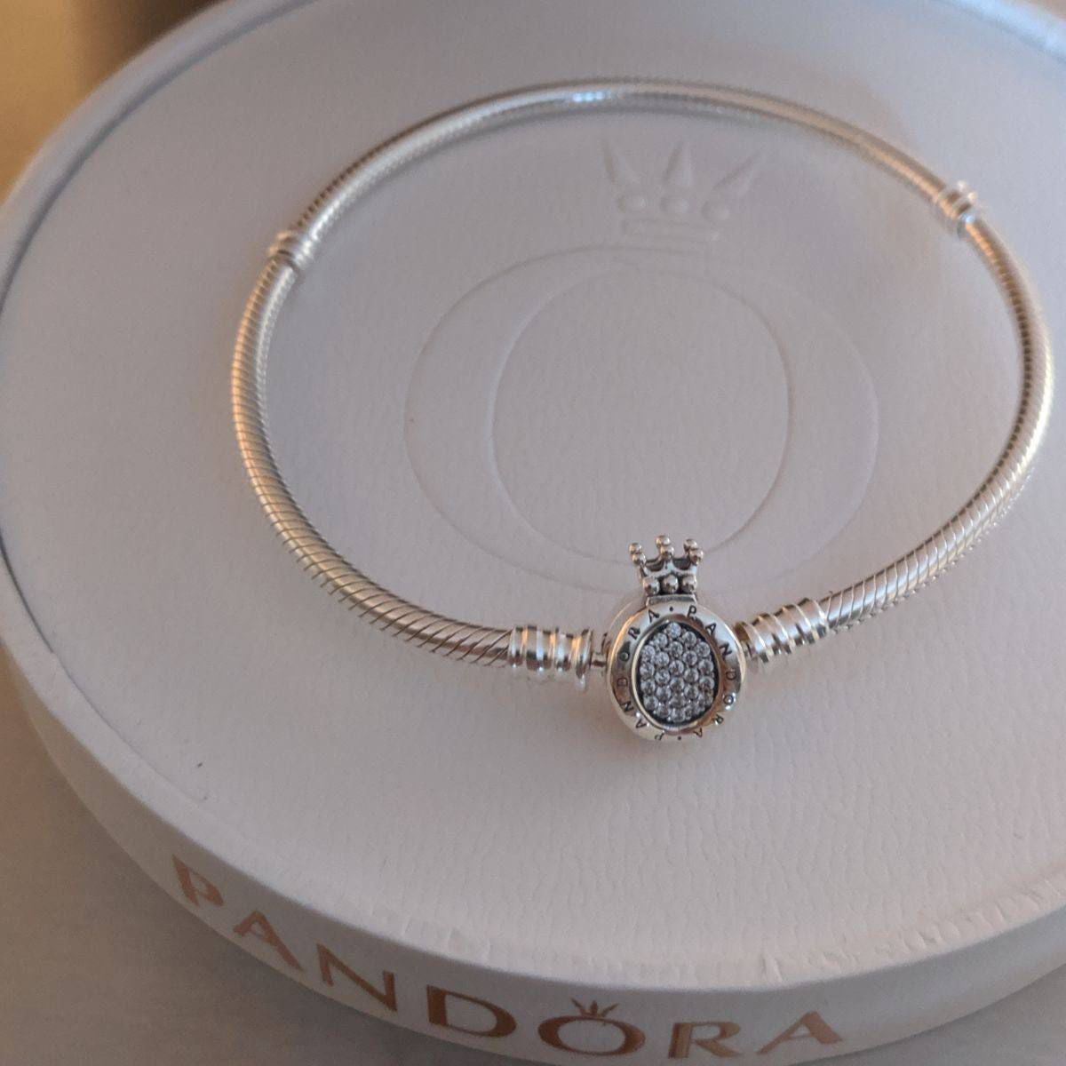 Pulsera Pandora Silver Moment Smooth Chain Crown