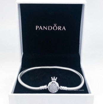 Pulsera Pandora Silver Moment Smooth Chain Crown