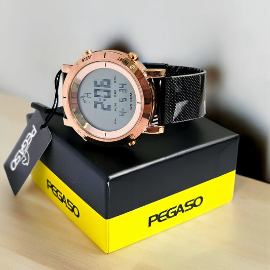 RELOJ PEGASO ACERO MALLA ILLUMINATOR