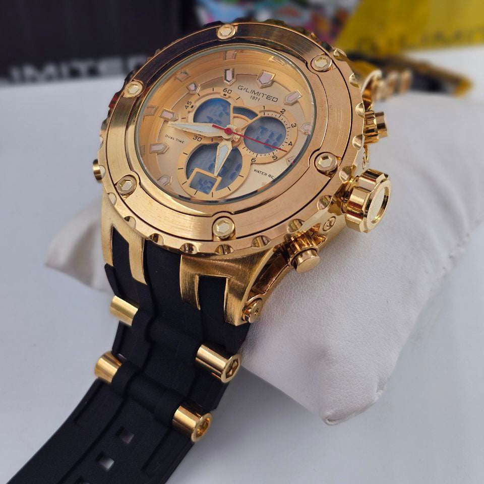 RELOJ G-LIMITED CABALLERO CORREA DE GOMA