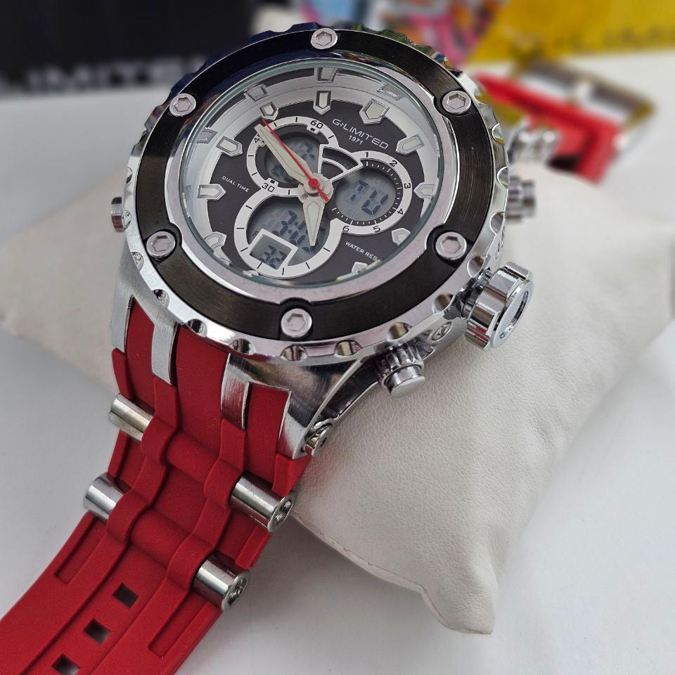 RELOJ G-LIMITED CABALLERO CORREA DE GOMA
