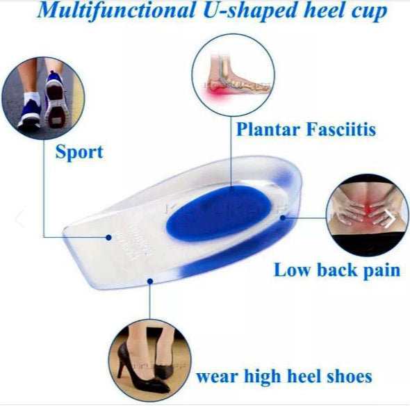 Plantillas de Zapatos Silicona, talonera